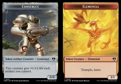 Construct (0041) // Elemental (0026) Double-Sided Token - Foil